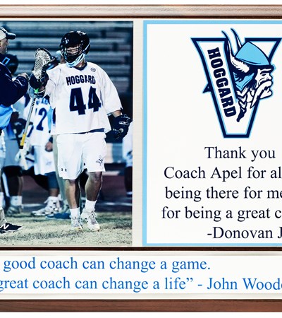 CLLC 9x12 Full Color Logo Lacrosse Plaque